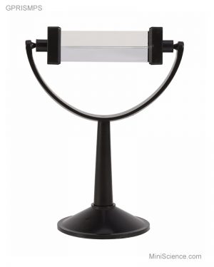 Glass Prism with Plastic Stand