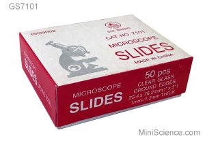 Microscope Slide, Clear Glass, Box of 50 (Wholesale only)
