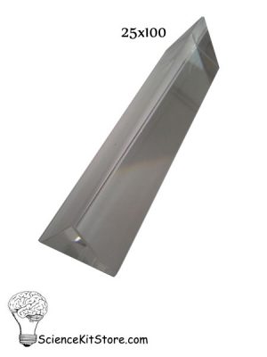 Glass Prism, Equilateral (Length 100 mm, Face 25mm)